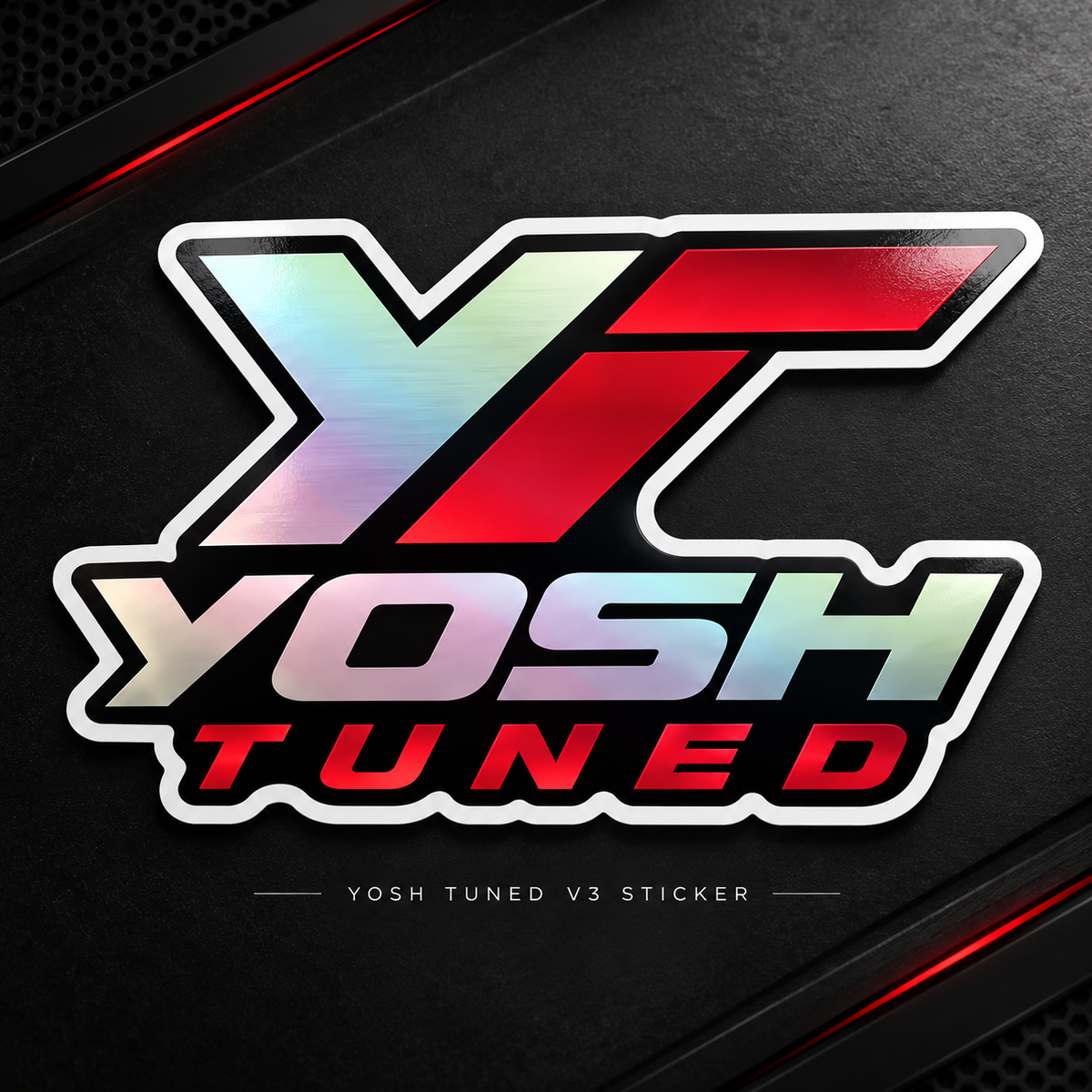 Yosh Tuned V3 Holographic Sticker