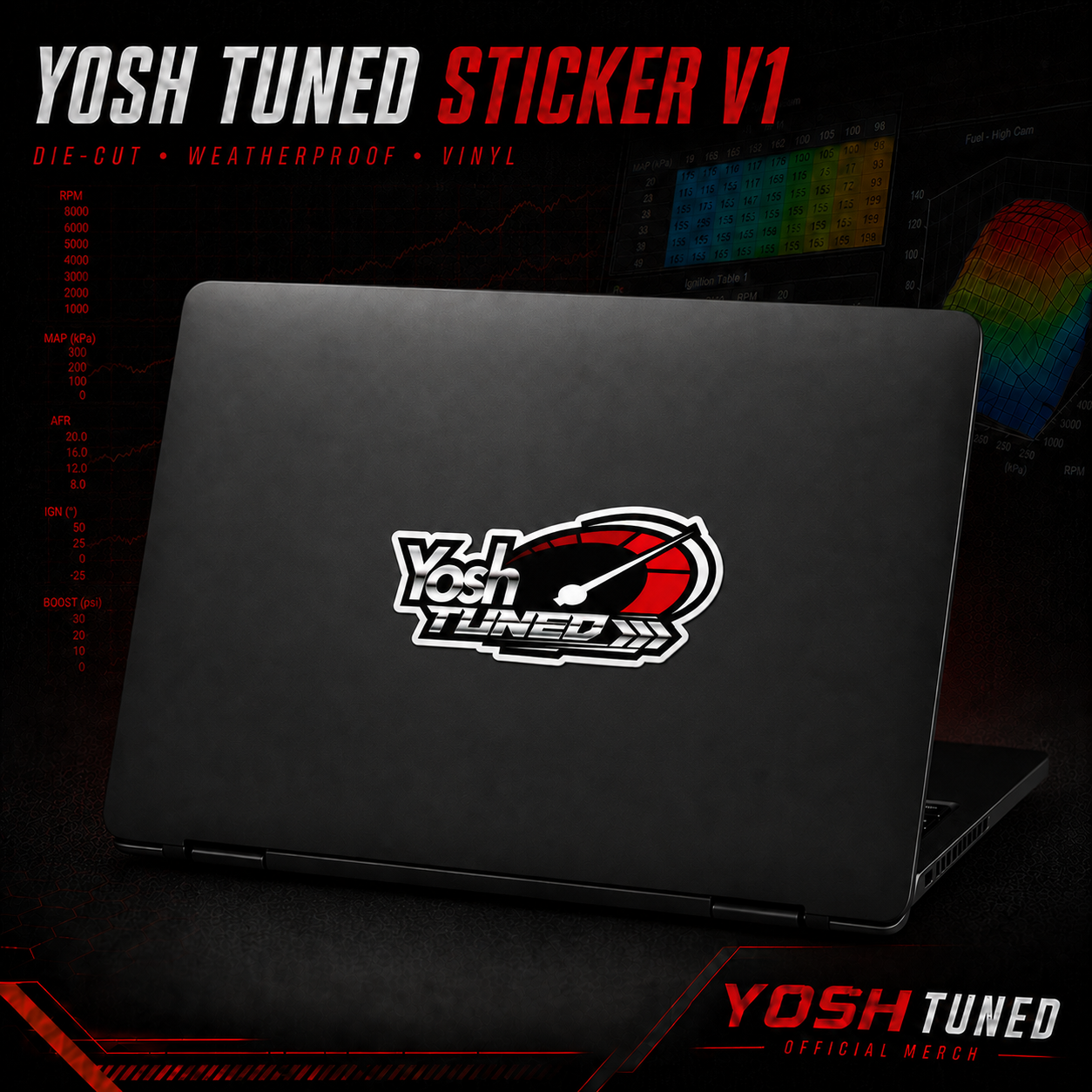 Pegatina Yosh sintonizada V1